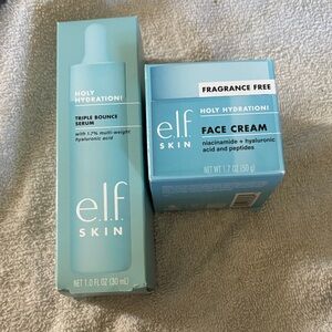ELF Holy Hydration! Triple Bounce Serum & Face Cream Set - Blue Packaging